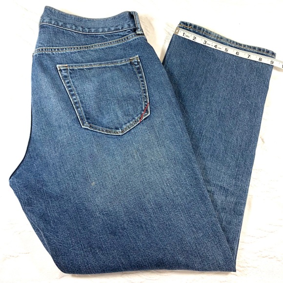 BANANA REPUBLIC Men Jeans Straight 34-30 100% Cott - Picture 1 of 7